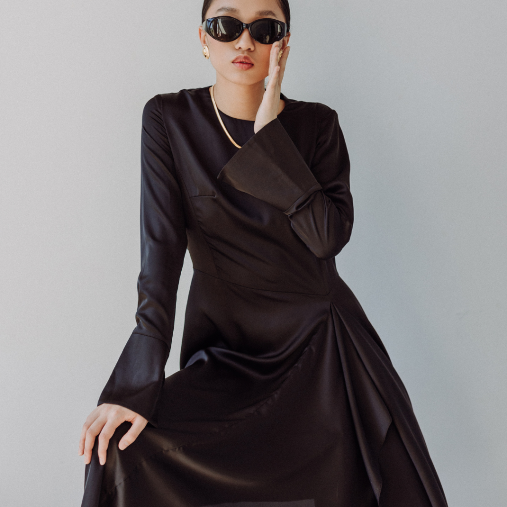 modern silk layer fashion