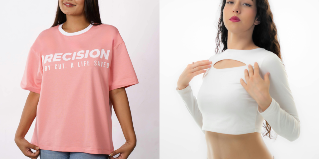 Oversized Tops vs Fitted Tops